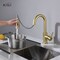 Kibi Circular Single Handle Pull Down Kitchen & Bar Sink Faucet with Soap Dispenser C-KKF2011BG-KSD100BG - alternate 8